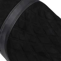 Drag Specialties - Drag Specialties Low Profile Tour Seat for Yaffe 6 Gallon Tank - Suede Double Diamond Stitch - 0801-1078 - Image 6