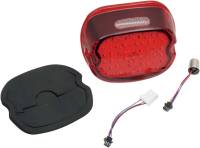 Drag Specialties - Drag Specialties LED Low-Profile Red Lens Taillight with Top Tag Light - 2010-0772 - Image 1