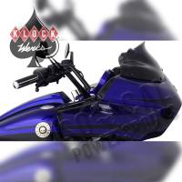 Klock Werks - Klock Werks Sport Flare Windshield - 8in. - Dark Smoke - KWW-01-0189 - Image 2