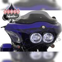 Klock Werks - Klock Werks Sport Flare Windshield - 8in. - Dark Smoke - KWW-01-0189 - Image 4