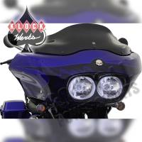 Klock Werks - Klock Werks Sport Flare Windshield - 8in. - Solid Black - KWW-01-0190 - Image 2
