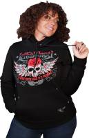 Lethal Threat - Lethal Threat Skull and Thorns Pullober Womens Hoodies - HD84071-1X - Image 1