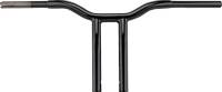 LA Choppers - LA Choppers 1-1/4in. One-Piece Kage Fighter Pullback Handlebar - 12in. Rise - Gloss Black - LA-7369-12B - Image 1