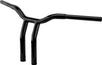 LA Choppers - LA Choppers 1-1/4in. One-Piece Kage Fighter Pullback Handlebar - 12in. Rise - Gloss Black - LA-7369-12B - Image 2