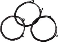 LA Choppers - LA Choppers Midnight Braided Brake Lines - 8in.-10in. Ape Hangers - LA-8059B08M - Image 1