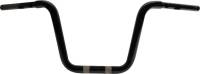 LA Choppers - LA Choppers 1-1/4in. Twin Round Handlebar - 10in. - Gloss Black - LA-7348-10B - Image 1
