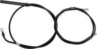 LA Choppers - LA Choppers Standard Cable/Brake Line Kit - 18in.-20in. Ape Hanger Handlebar - Black Vinyl - LA-8062KT-19B - Image 1