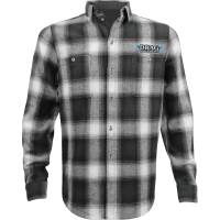 Throttle Threads - Throttle Threads Drag Specialties Flannel Shirt - DRG33ST61GY2R - Image 1
